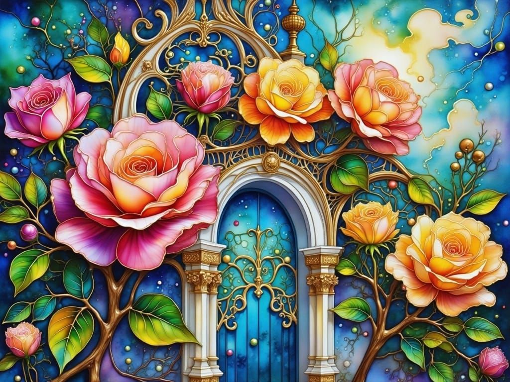 Impasto Flowers in Luxurious Colors