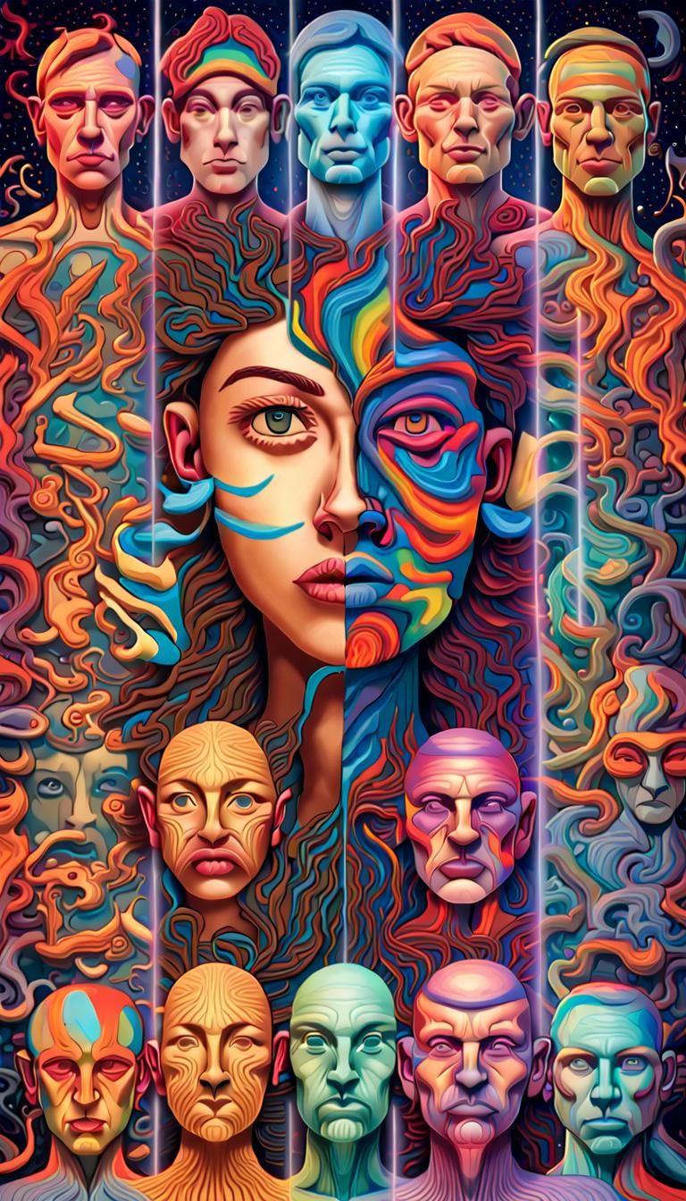 AI's Perception of Humans Through History in 3D