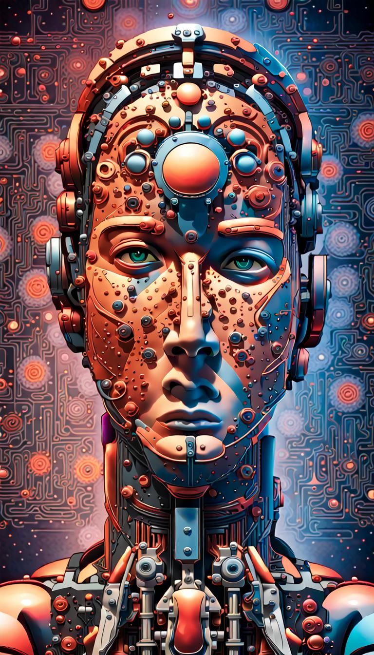 AI Perception of Humans: Maximalist 3D Digital Art