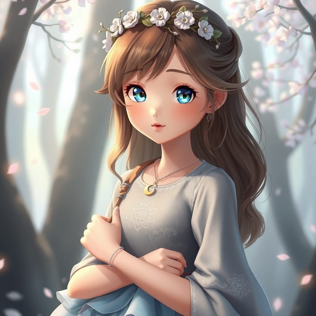 Ethereal Maiden Radiates Gentle Magic in Whimsical 3D Anime ...