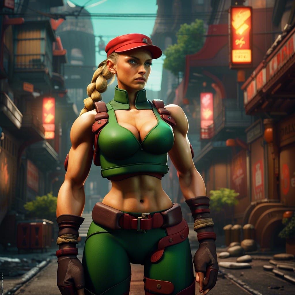 Cammy from Street Fighter in Detailed 3D
