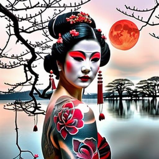 Geisha at the end of her career