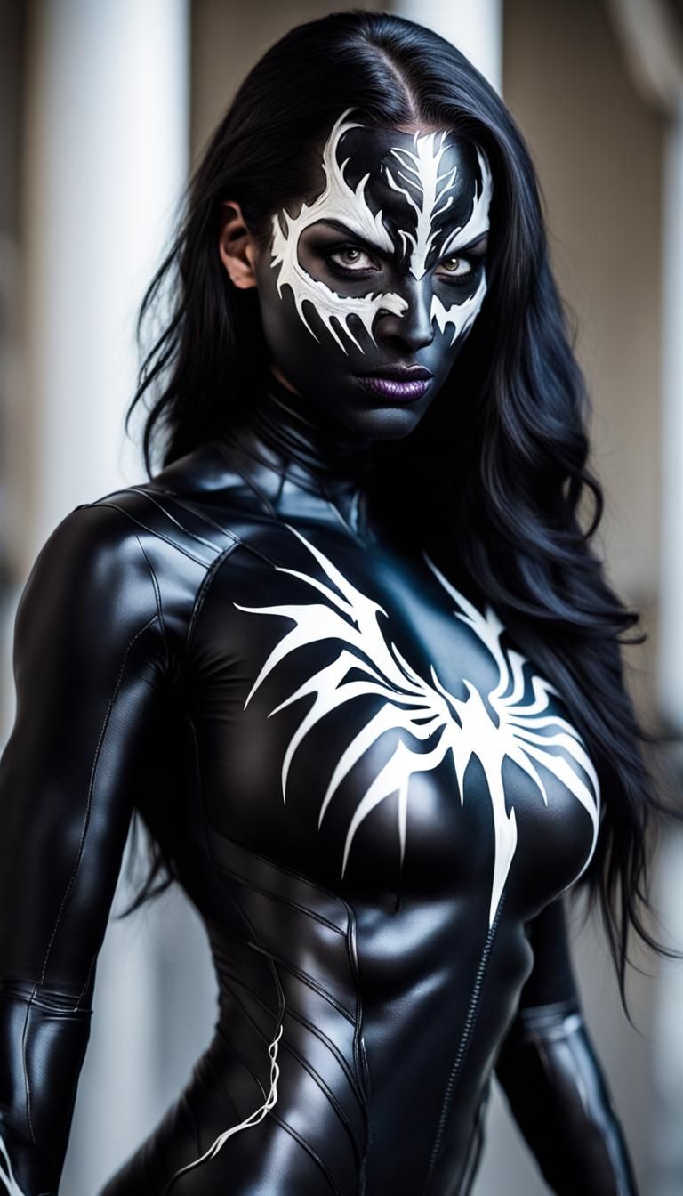 Raven with Venom Symbiote