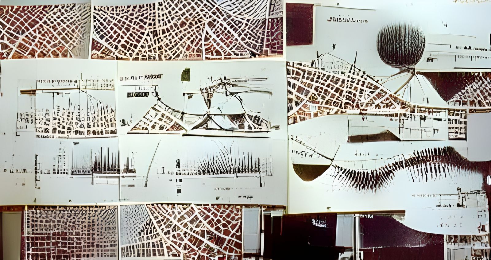 Abstract Heliograph Inspired by León Ferrari's Urban Plannin...