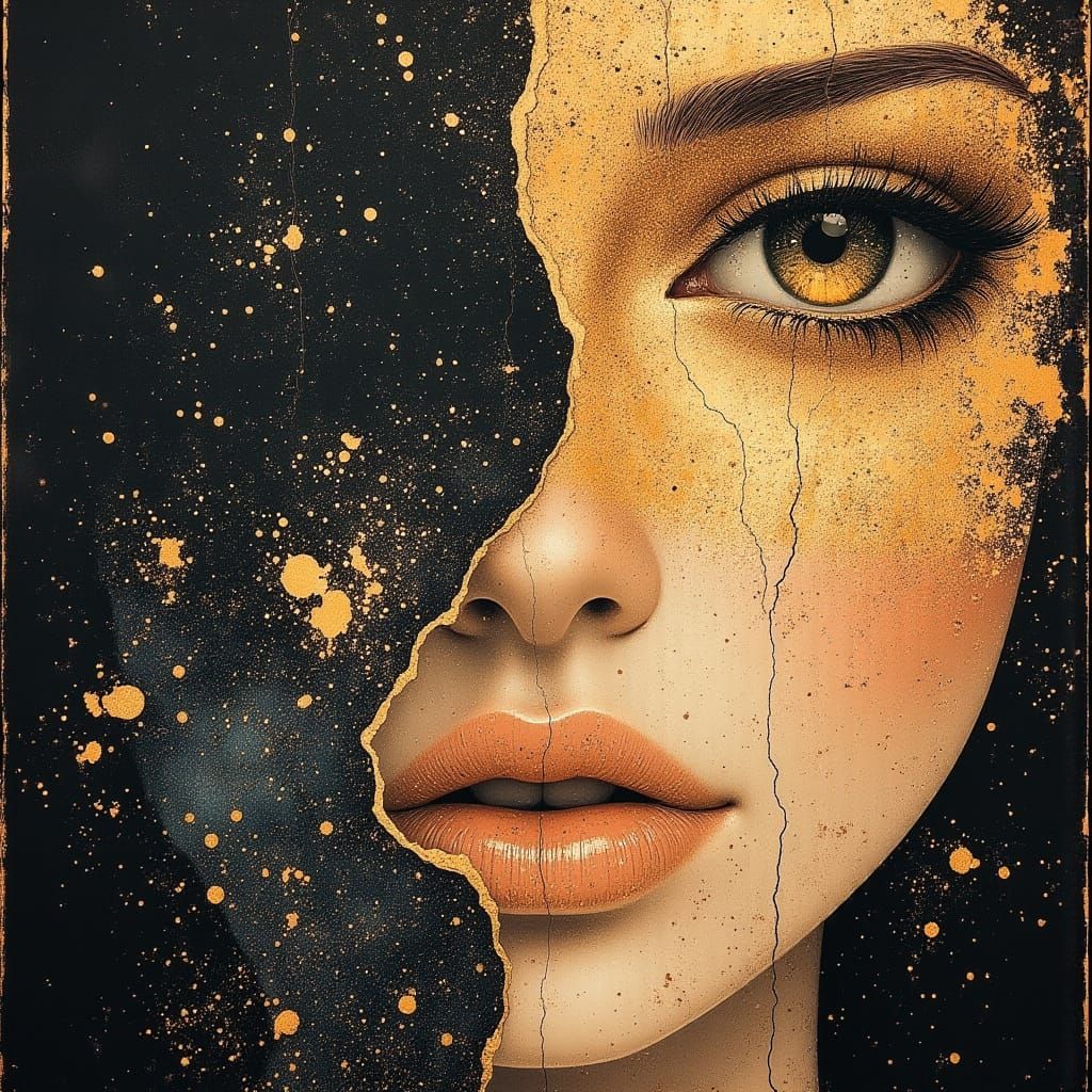 Ethereal Dark Fantasy Angel in a World of Beauty