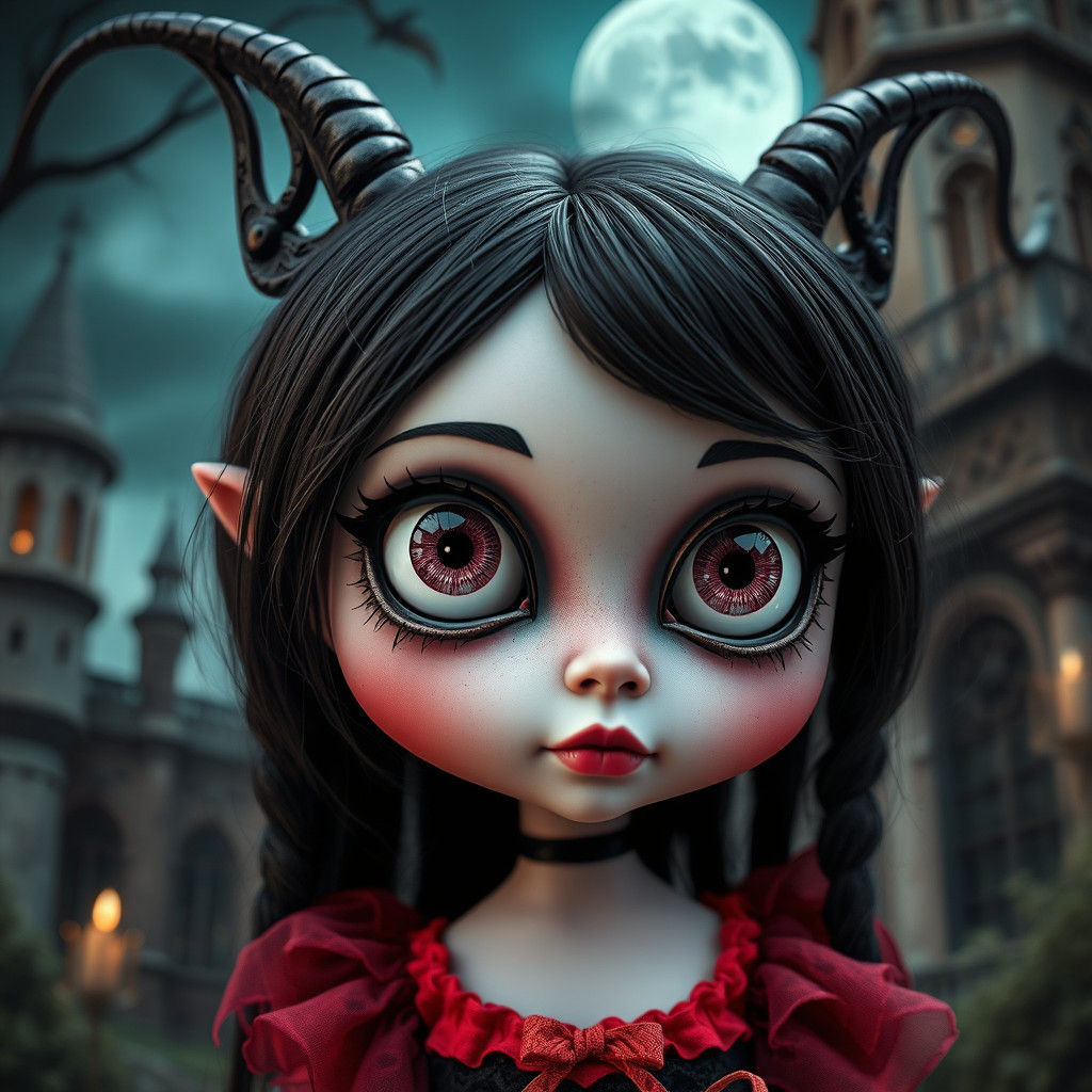 Darkling Porcelain Doll in Burton Style