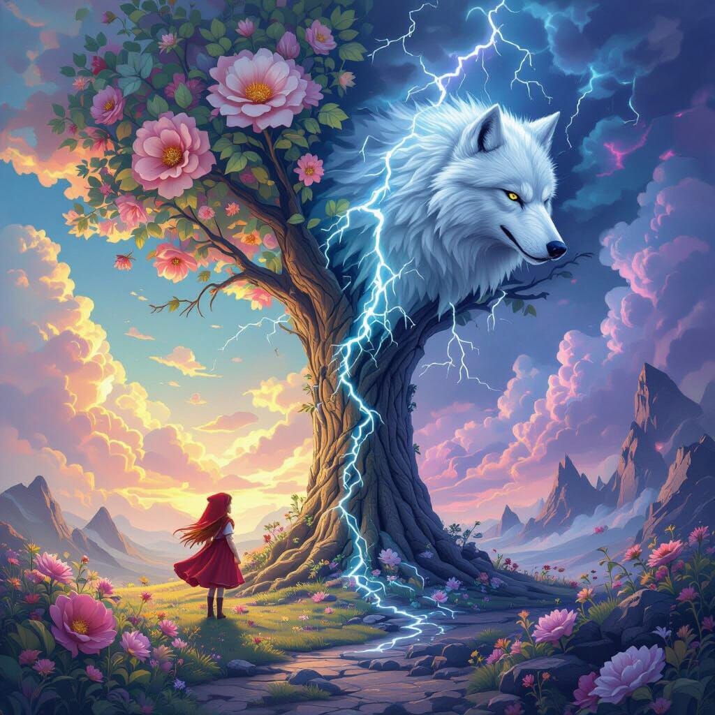 Whimsical vs Ominous: A Tree Divided