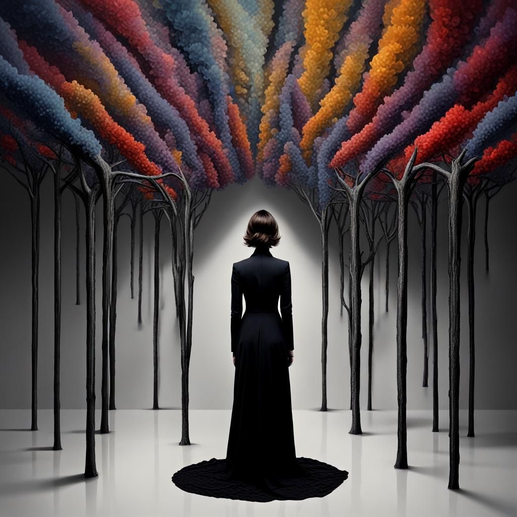 Surrealist Exploration of Absurdity in Deep Color