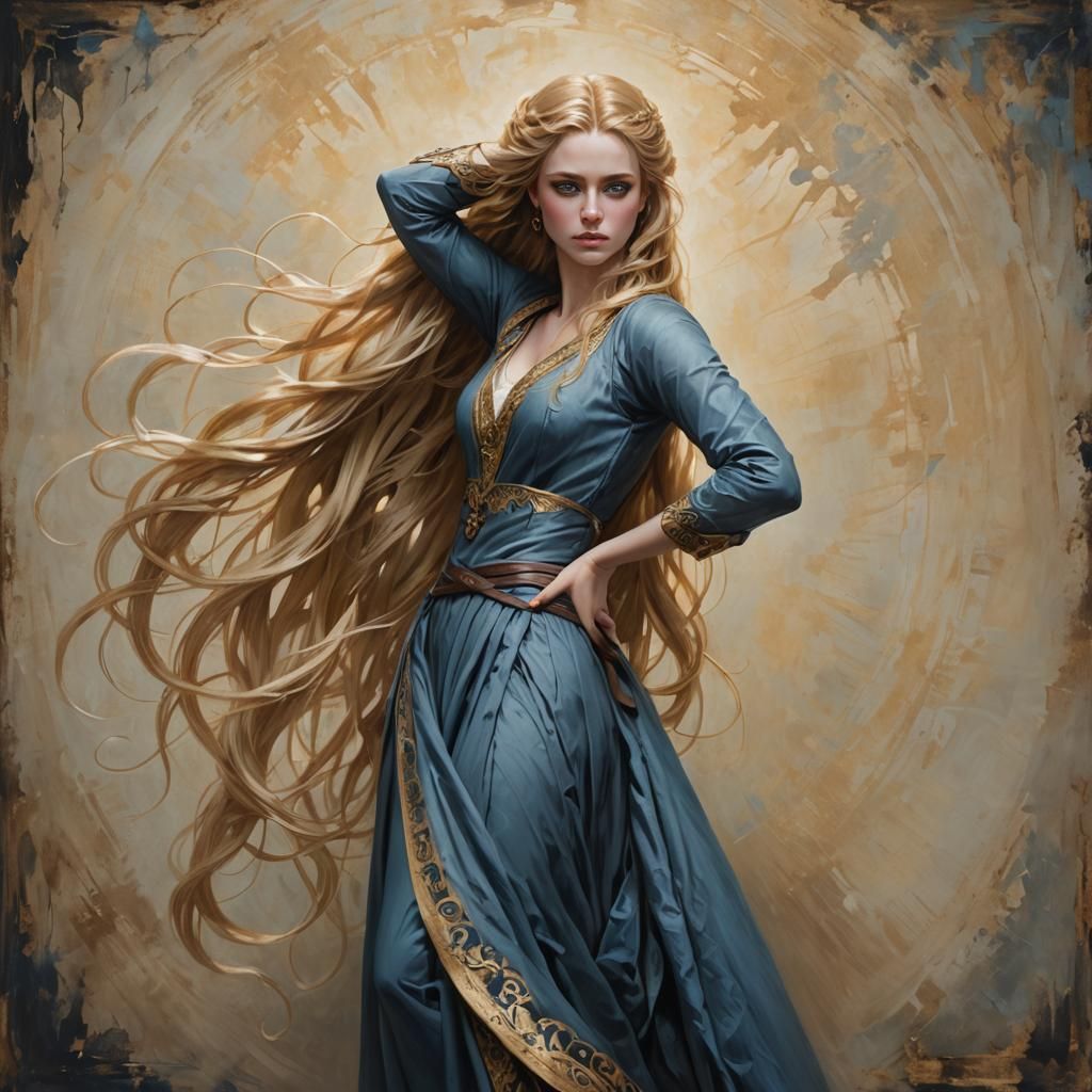 Resilient Beauty: A Cinematic Portrait of a Young Woman