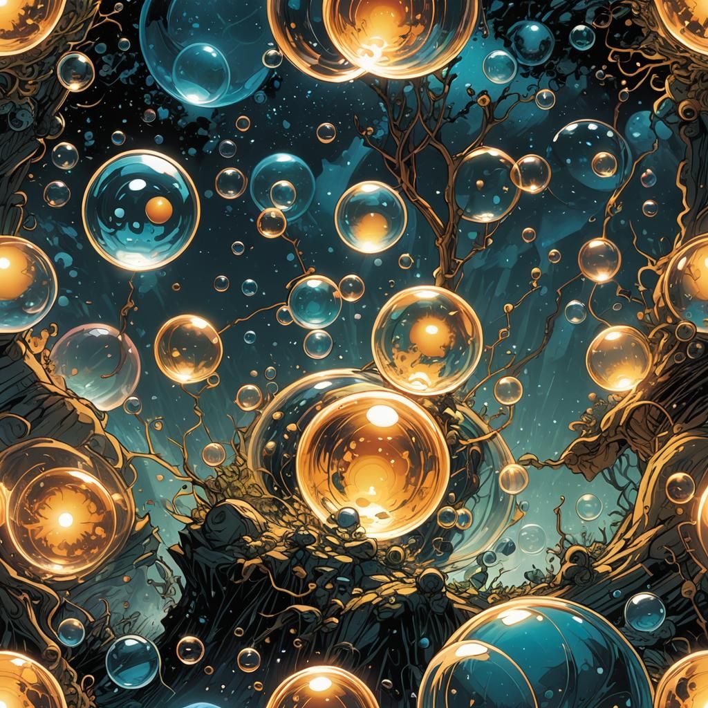 Bubble Sonoluminescence in Comic Book Art Style