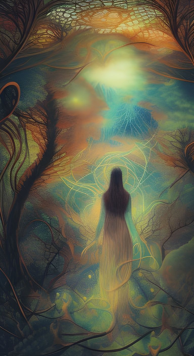 Mycelial Woman: Forest Exposure in Harper's Bazaar Style