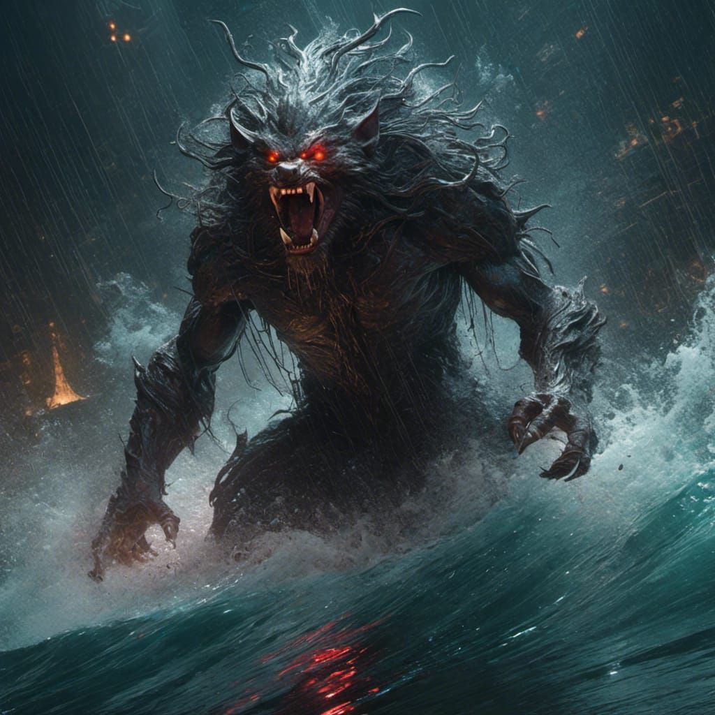 <lora:Portrait :1.0> A very angry werewolf