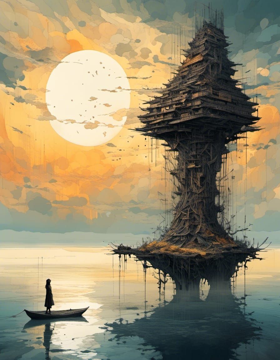 <lora:WoodMask:1.0> Soul reflections