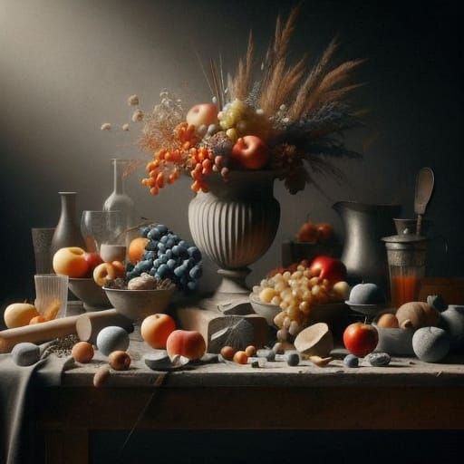 Hyperrealistic Cityscape in Vibrant Red and White