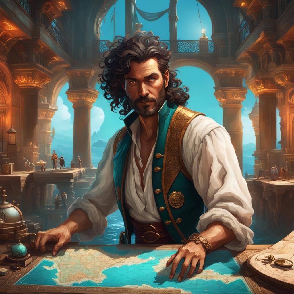 Pirate's Atlantis Maps: Detailed Concept Art