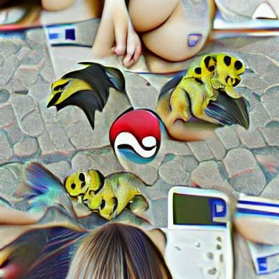 Pokemon Characters in Cartoon Style