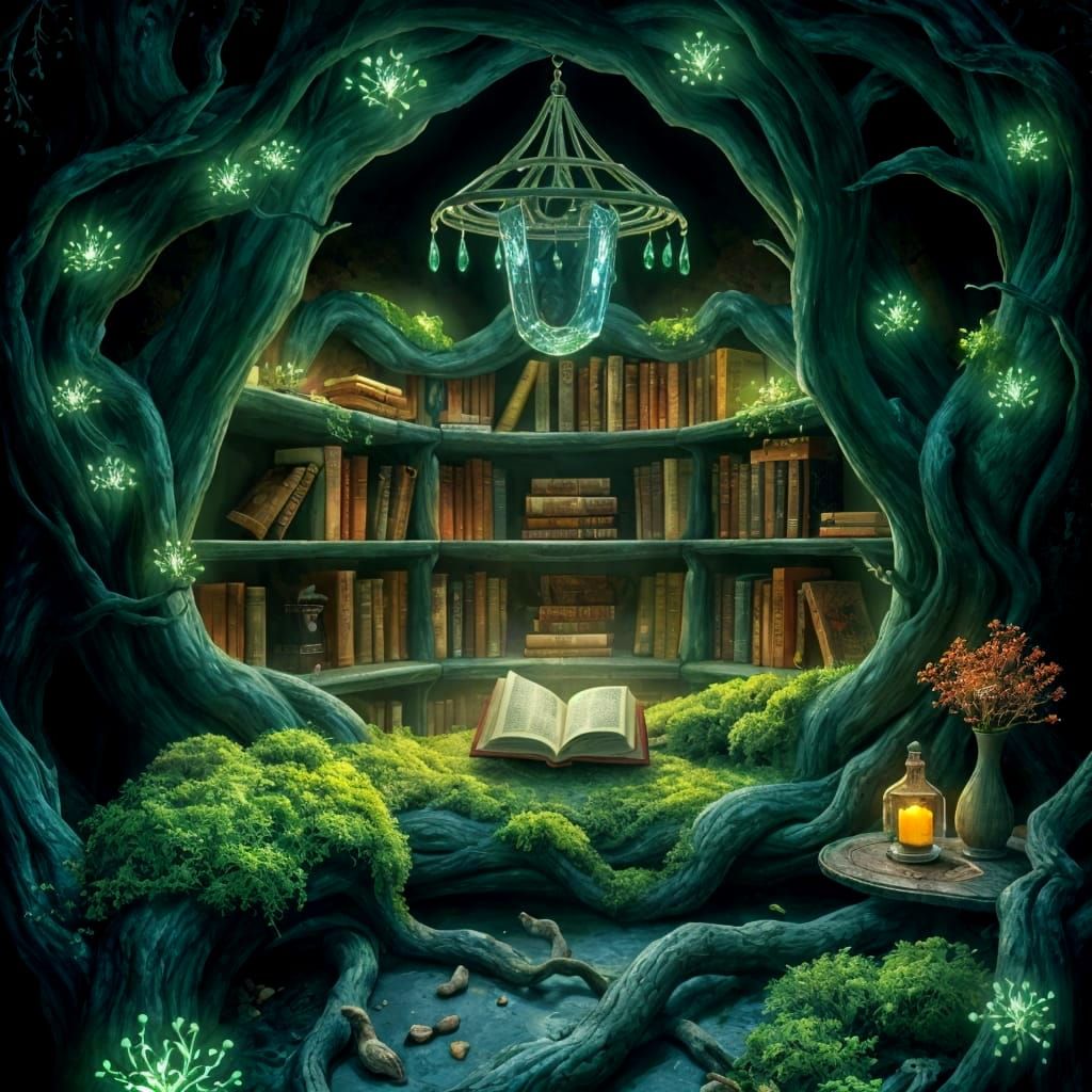 Mystical Forest Reading Den Concept Art