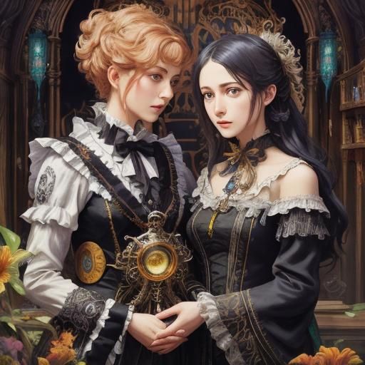 Octopus Girl: Gothic Horror in Steampunk Style