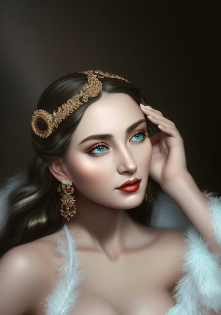 Venus: Roman Goddess Portrait in Artgerm Style
