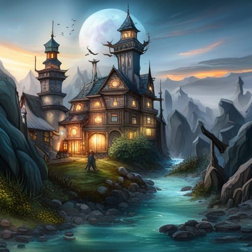 Detailed Watercolor Tattoo Concept Art in 8K