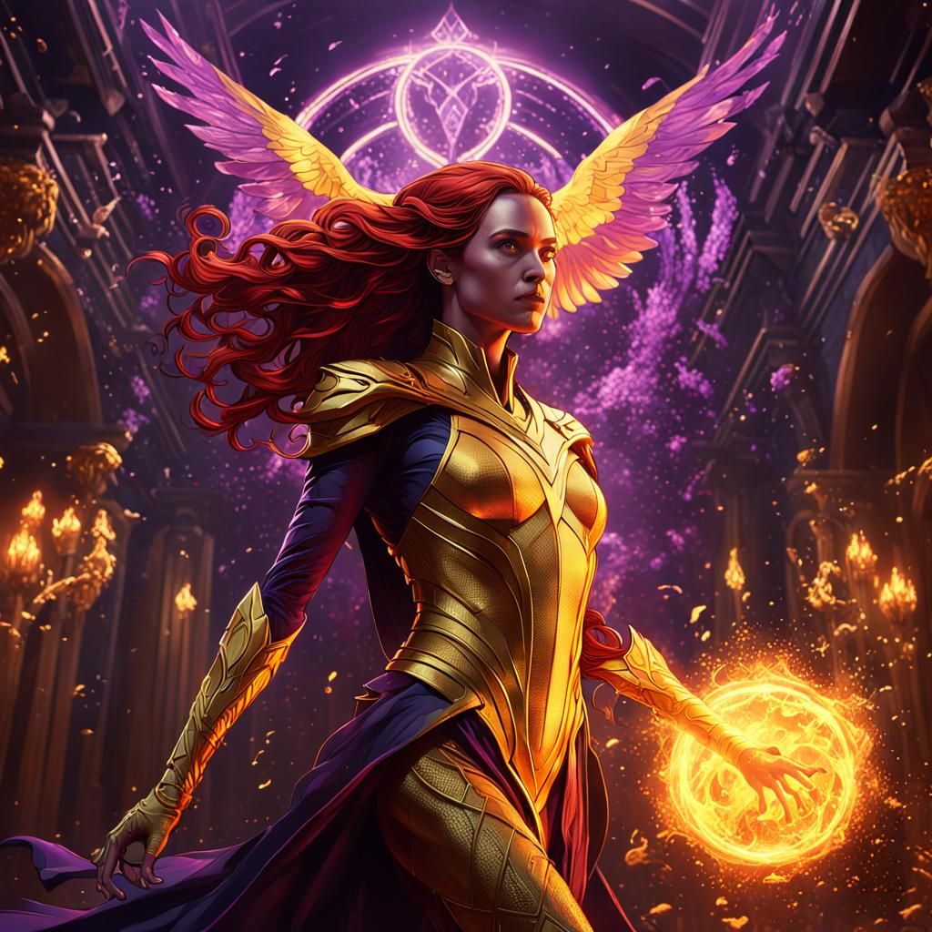 Dark Phoenix Concept Art in 8k Resolution