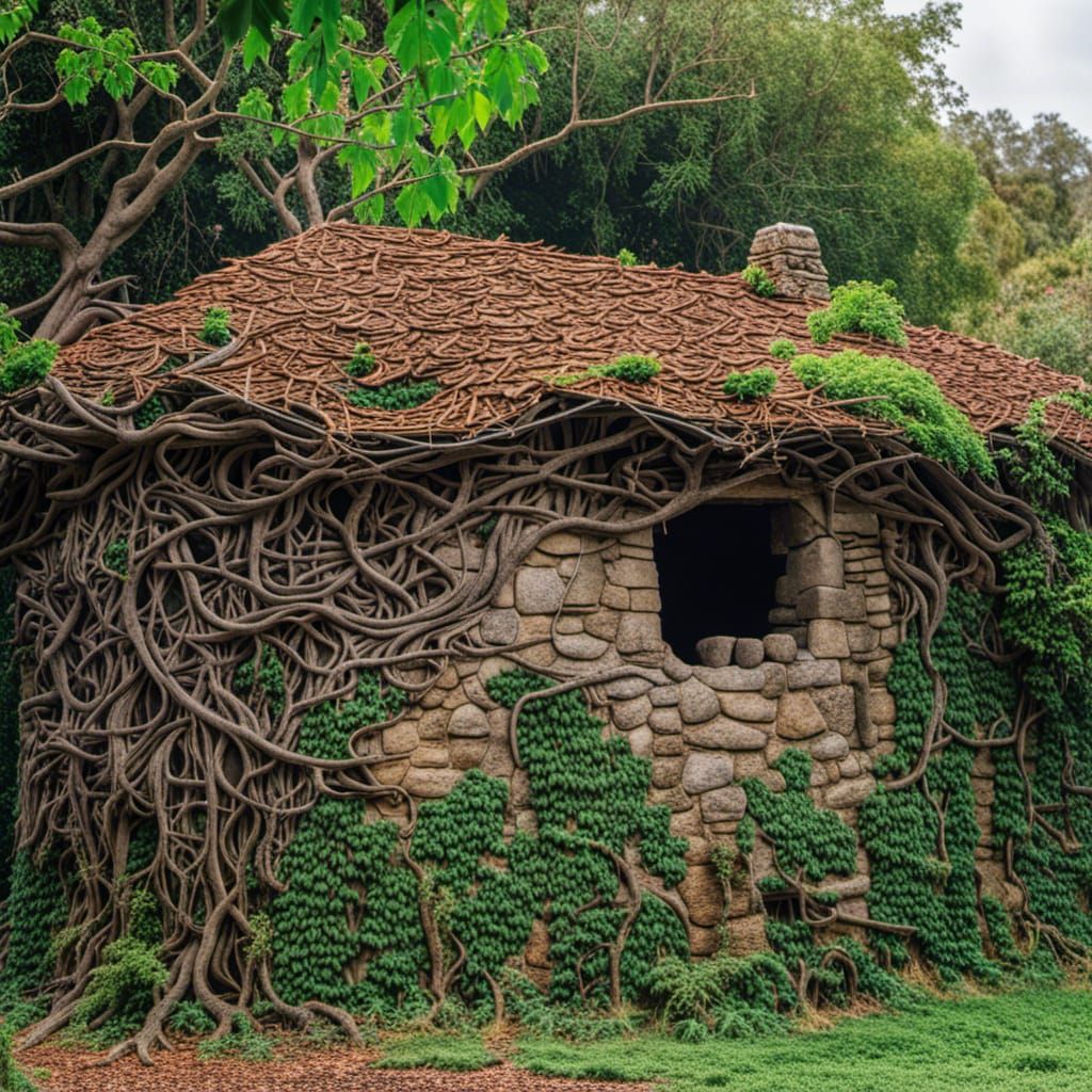 Overgrown Stone Hut