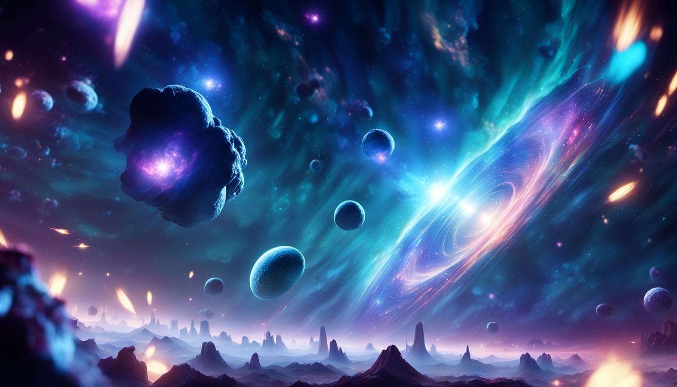 Cosmic Crystalline Entities in Sci-Fi Concept Art