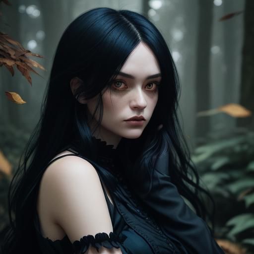 Goth woman Peppermint