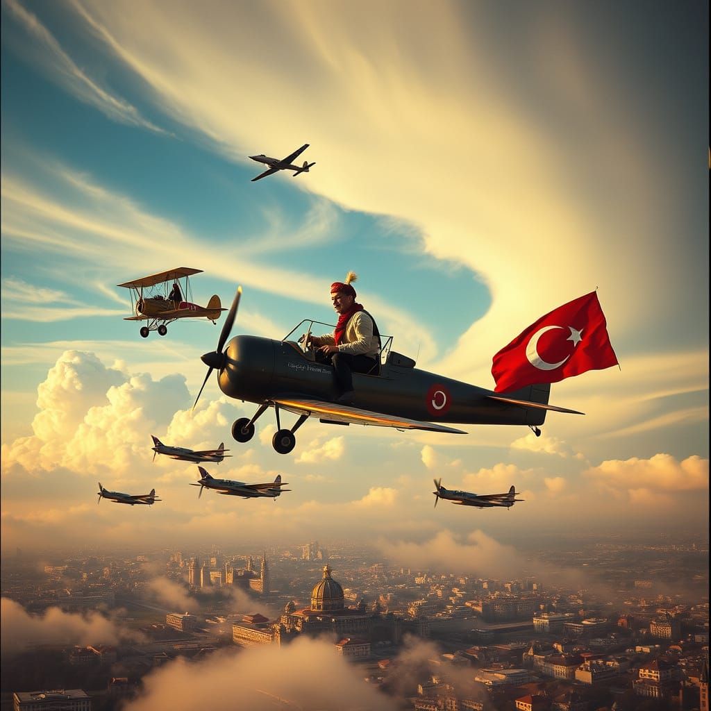 Turkish Pilots Soar Through Clouds in Vintage Aircraft, Anka...