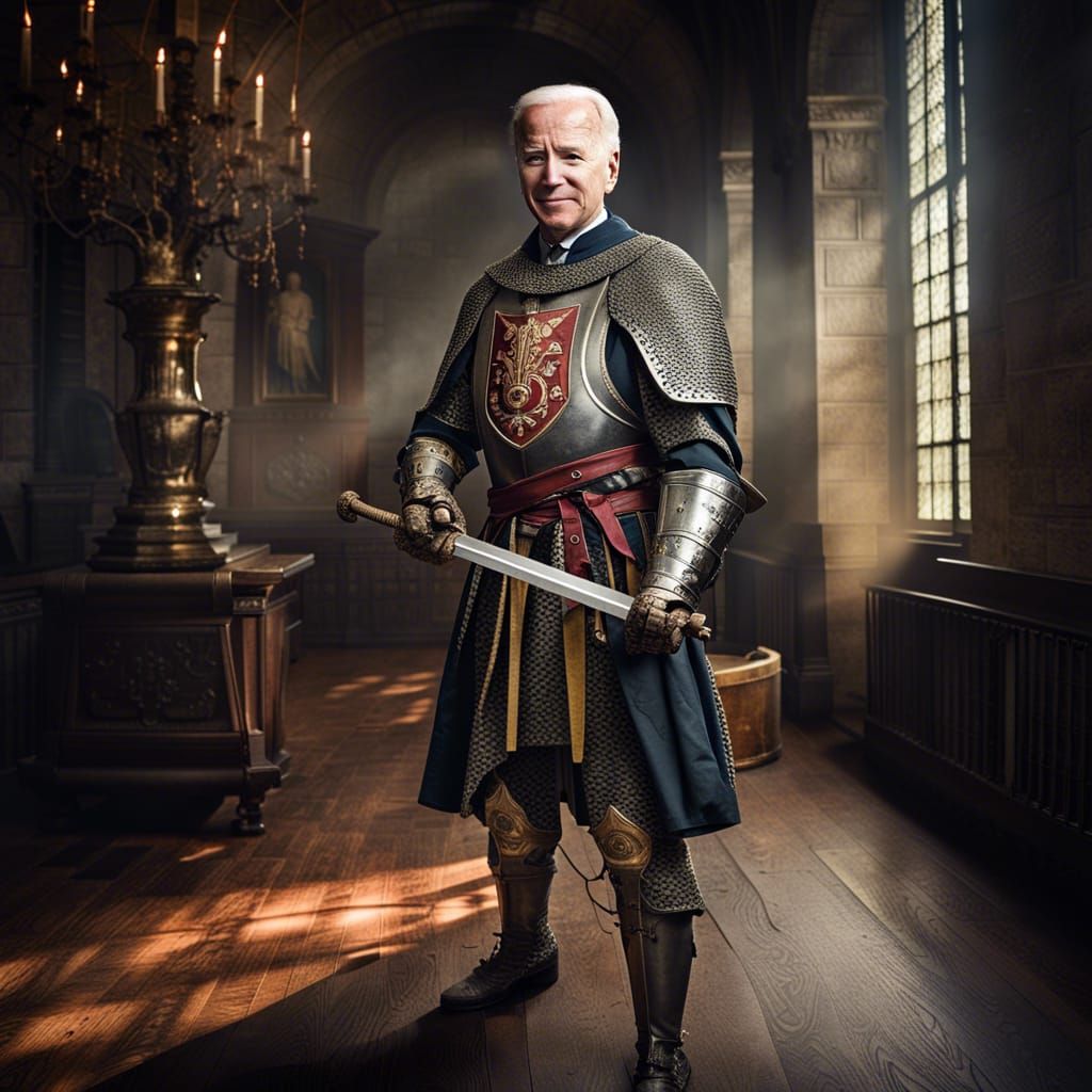Medieval Knight Joe Biden