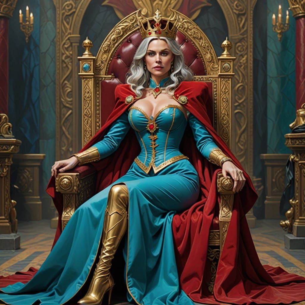 Queen Dagmar in Provocative Regal Attire