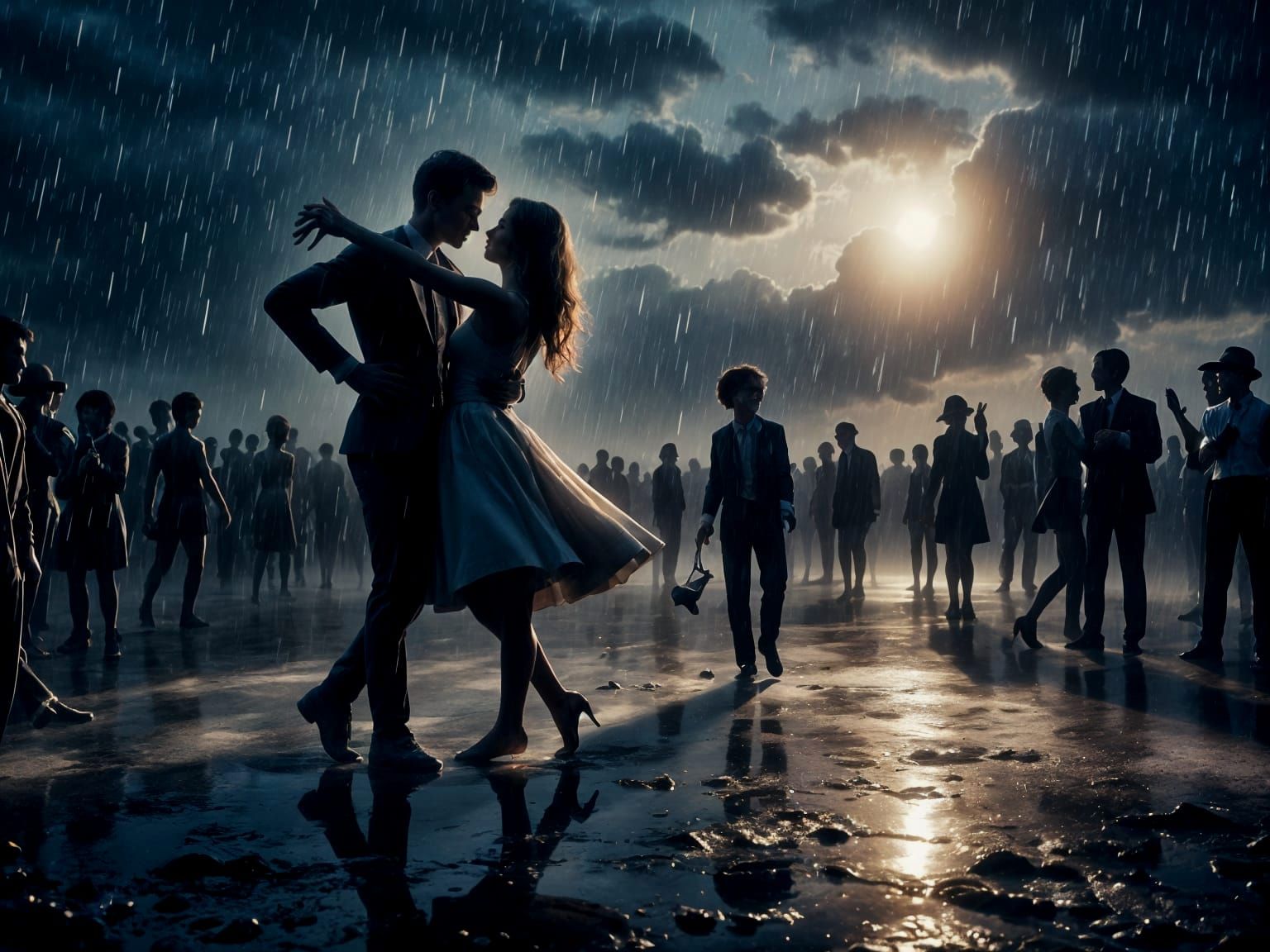 Lovers Waltz Under Moonlit Rain