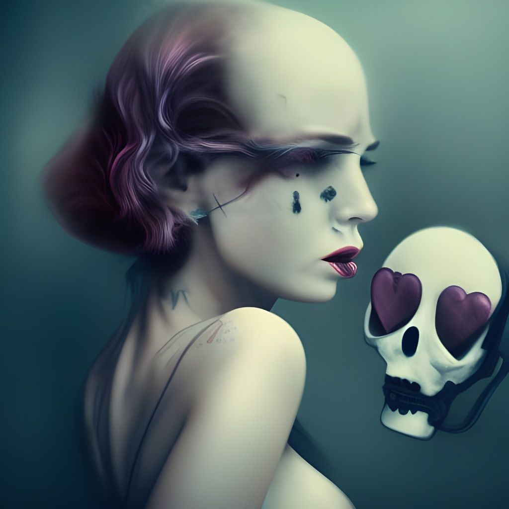 Heartbreak: Steampunk Ghost Fading in Gothic Art