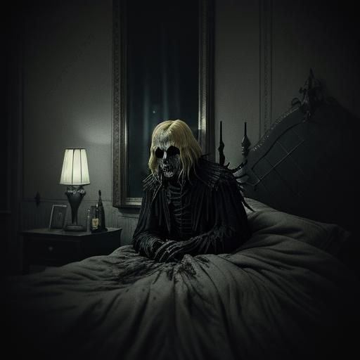 Terrifying Undead Demon in Cinematic Horror Style