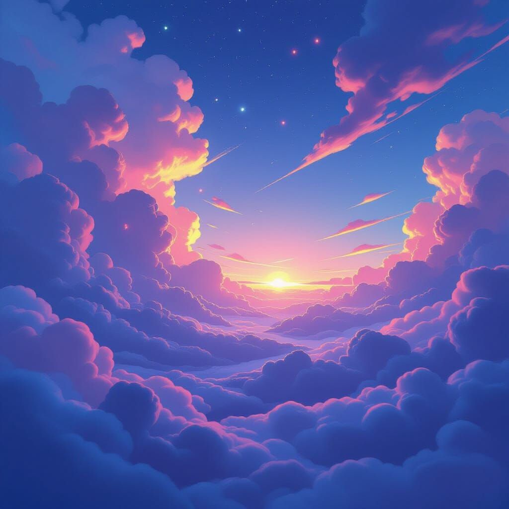 Ethereal Dreamscape: Surreal Lights and Abstract Shapes