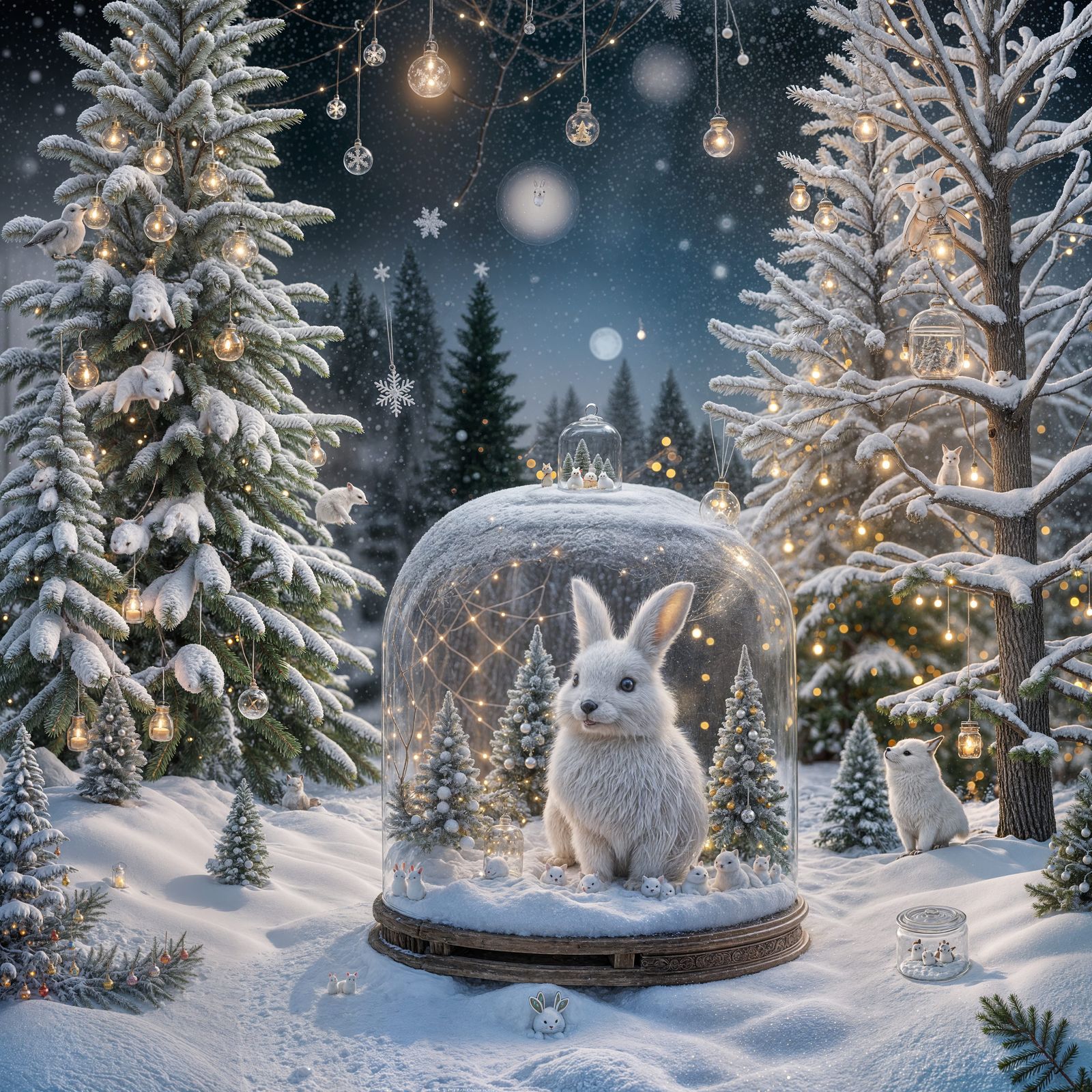 Whimsical Winter Wonderland in a Glass Jar