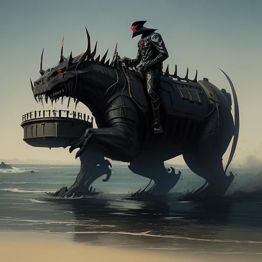 Sinister California Landscape in Fantasy Art Style