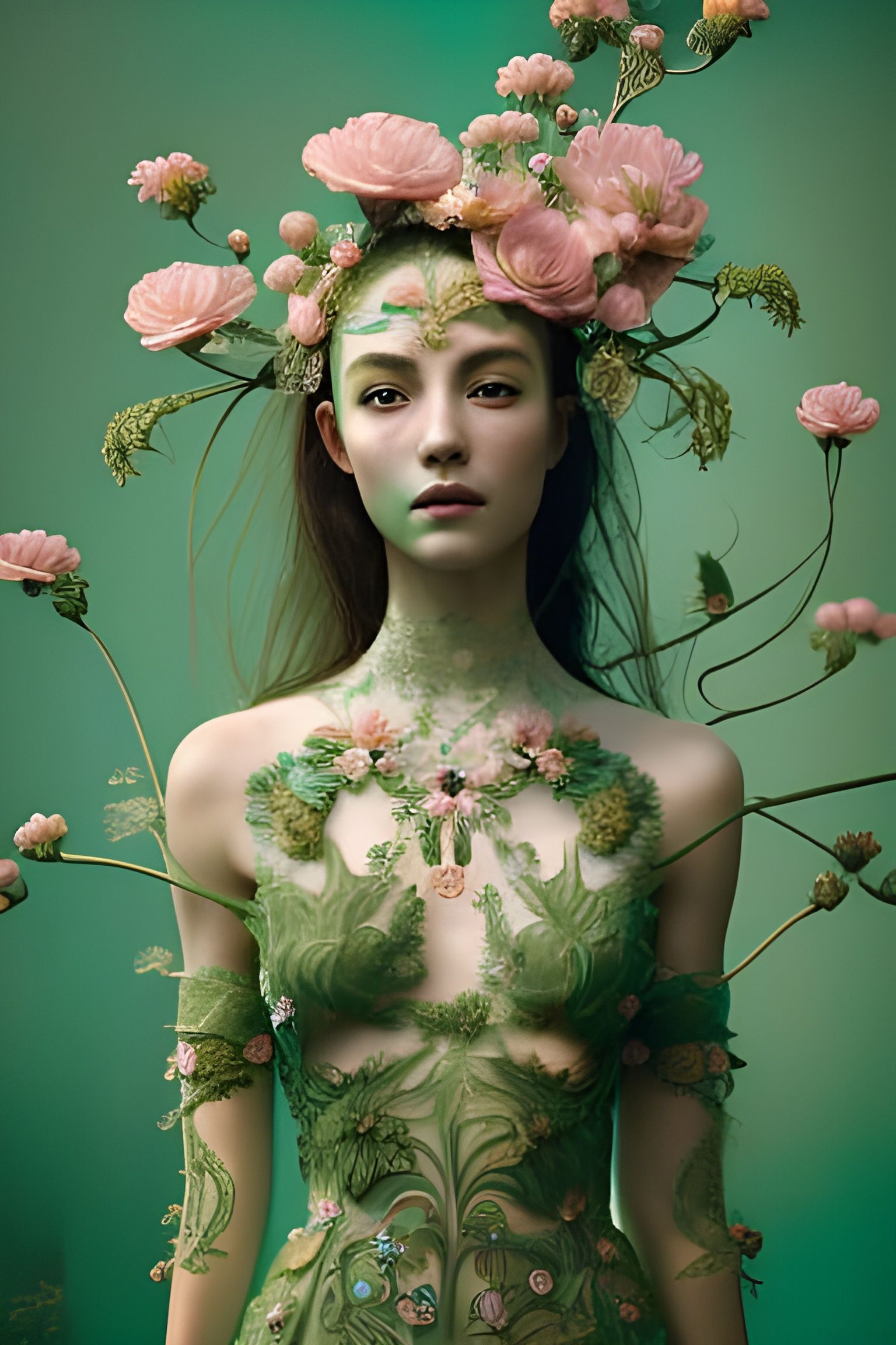 Green Goddess in Bloom