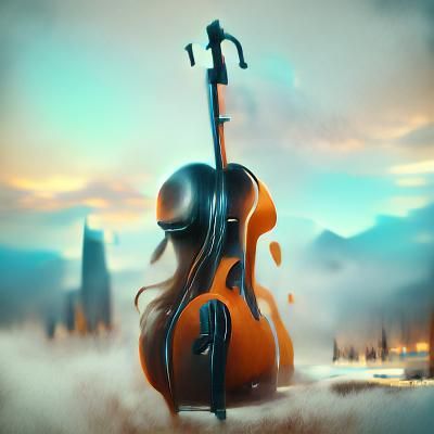 Cello in 8k Resolution Digital Art