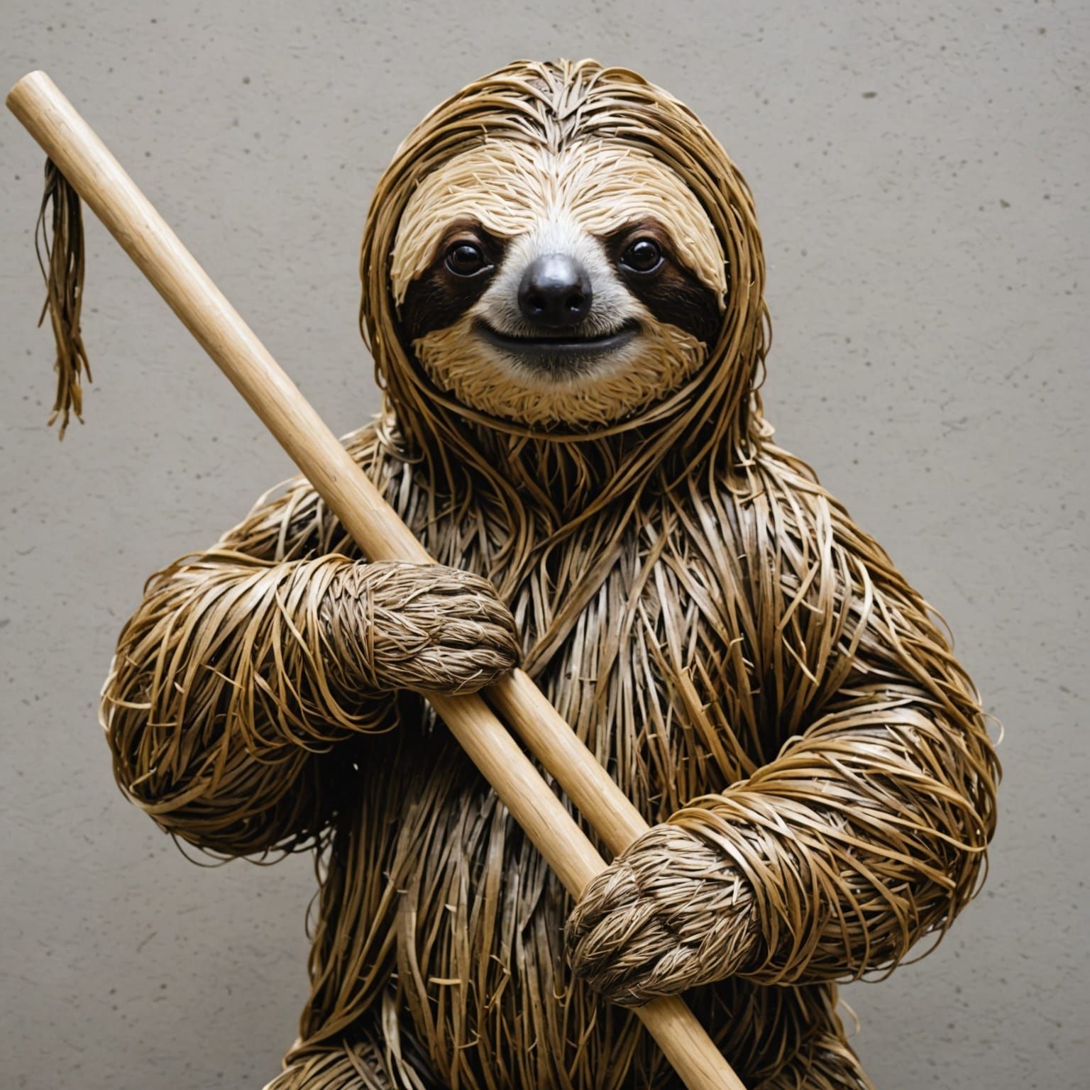 Mop Sloth: Whimsical AI Generated Creature