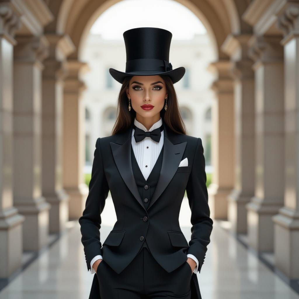 Anunnaki Woman in Formal Wear, AI Art