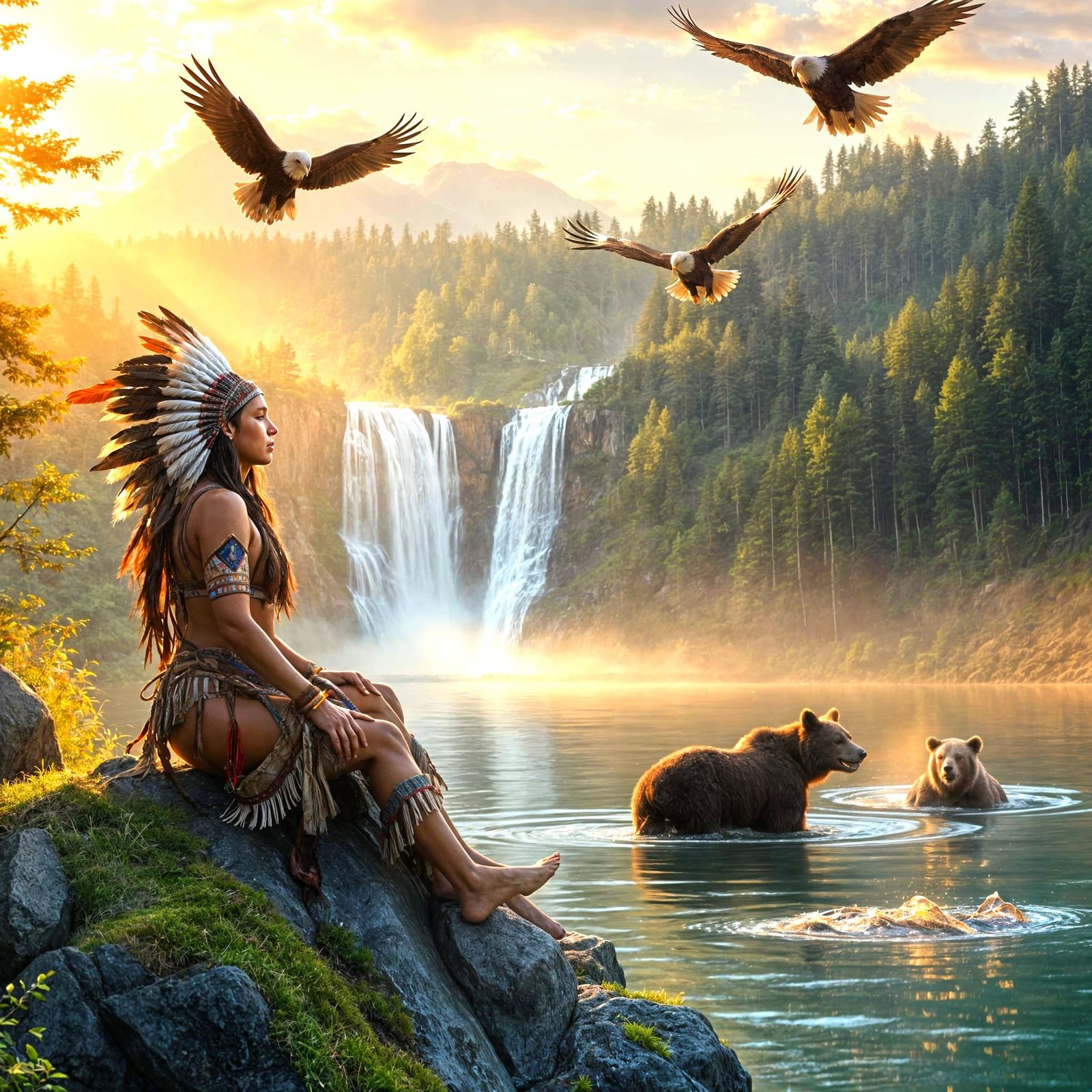 Serenity in Ancient Lands at Dusk