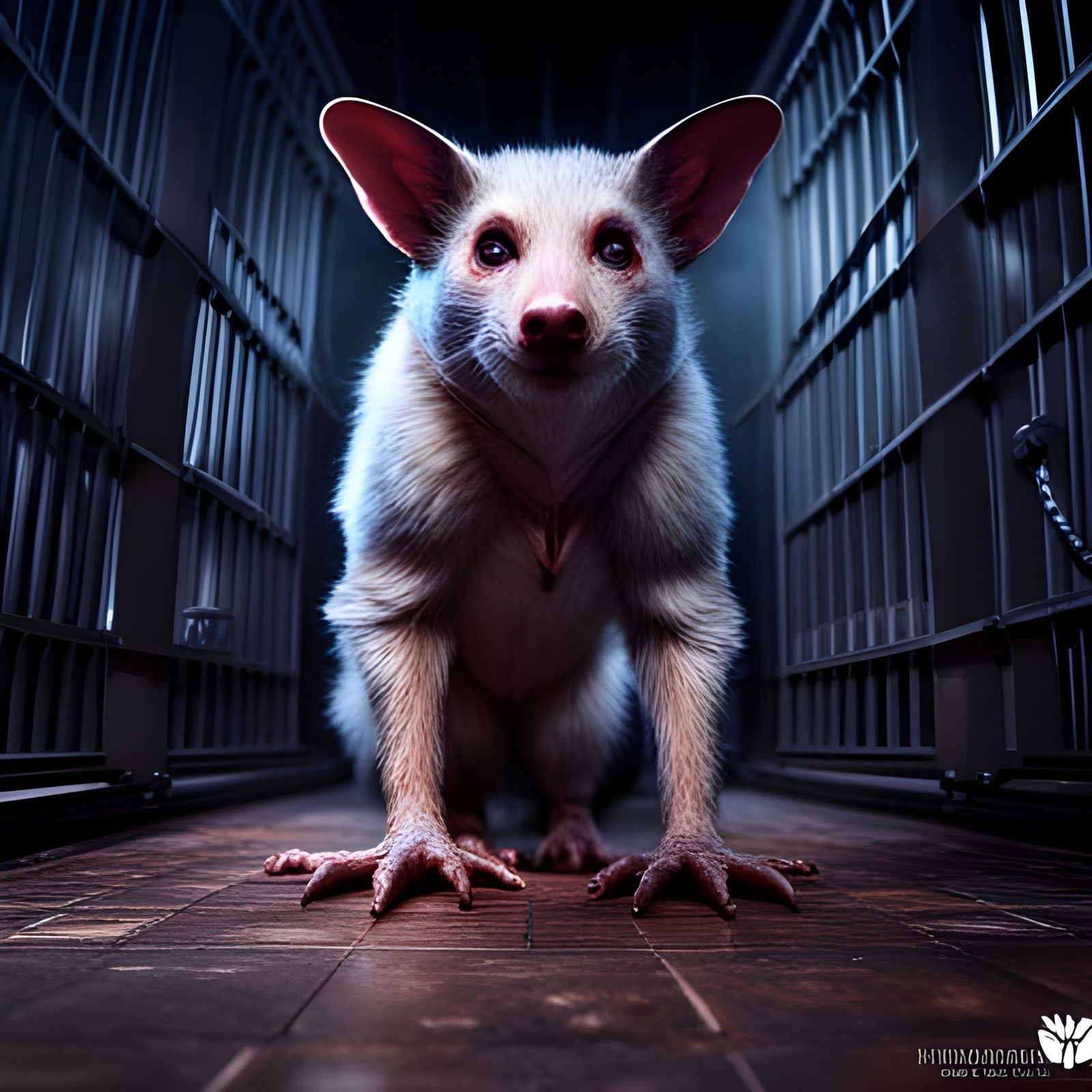 Trapped Possum: Dark Fantasy Concept Art