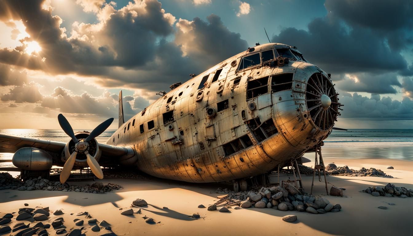 WWII Bomber Wreck Discovered on Shore