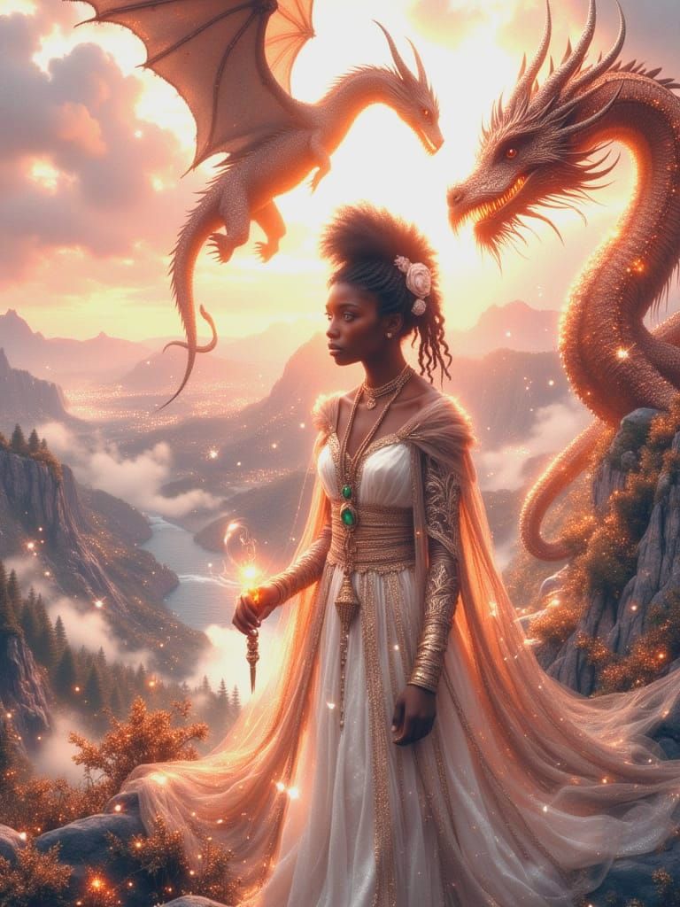 🧝🏻‍♀️👸🏼✨Ice Priestess & the Dragon Series, Part II🔥🐉⚔️