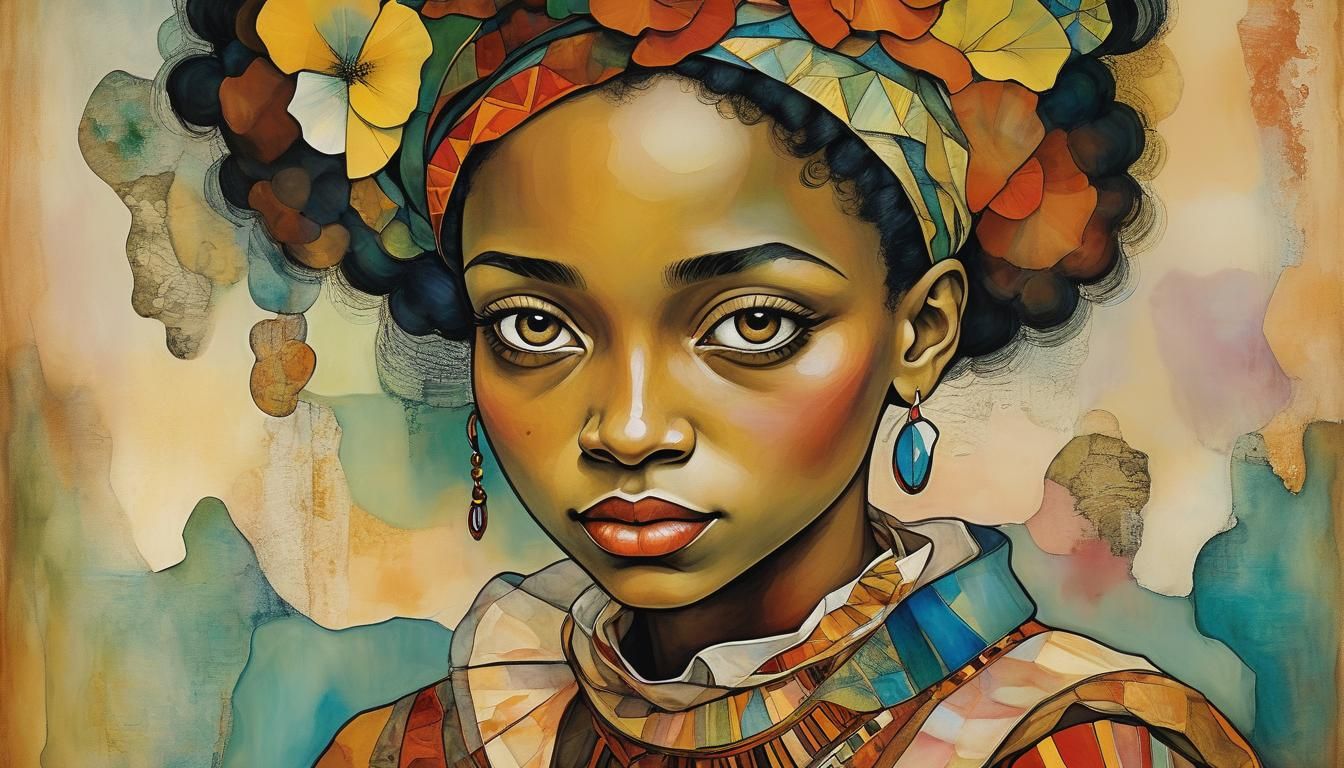 Surreal Portrait of Girl, Inspired by Surrealism