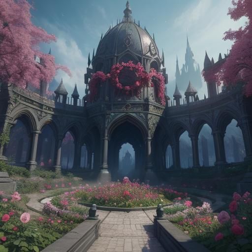 Fantastical Rose Garden Concept Art