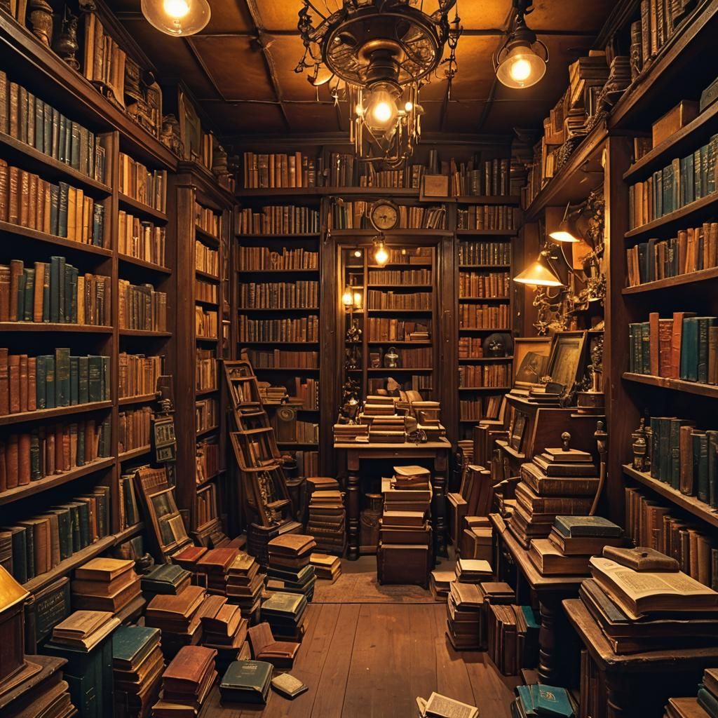 Antique Shop Interior Inspired by Van Gogh