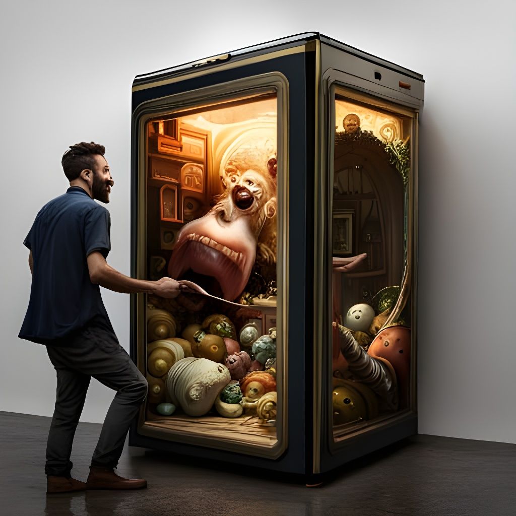 Laughing Refrigerator: Fantasycore Digital Art