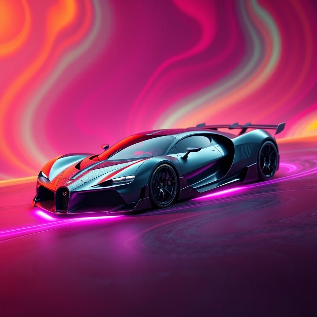 Futuristic Hypercar Blends LaFerrari and Bugatti Concept